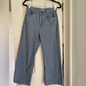 Sissy-Boy Brand (Bruges, Belgium) Blue and White Striped Jeans